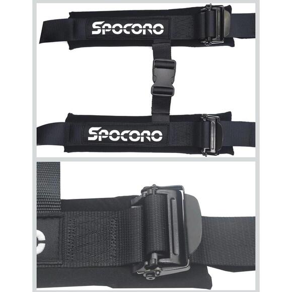 Spocoro 4 Point Racing Harness with Ultra Soft Heavy-Duty Shoulder Pads New ShD - Picture 5 of 5